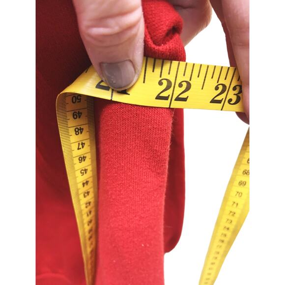 Vintage Jerzees Santa Tree Red Ugly Christmas Crewneck Sweatshirt L Grandmacore - Picture 5 of 6